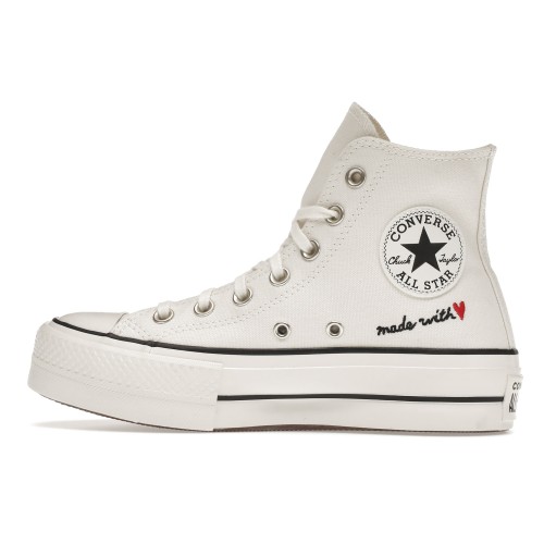 Кеды Converse Chuck Taylor All-Star Lift Hi Made With Love (W) - женская сетка размеров