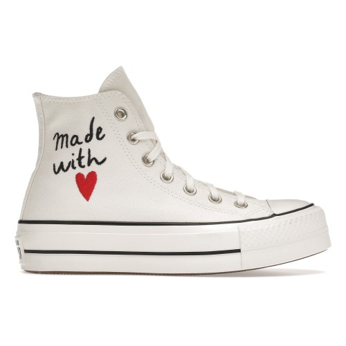 Кеды Converse Chuck Taylor All-Star Lift Hi Made With Love (W) - женская сетка размеров