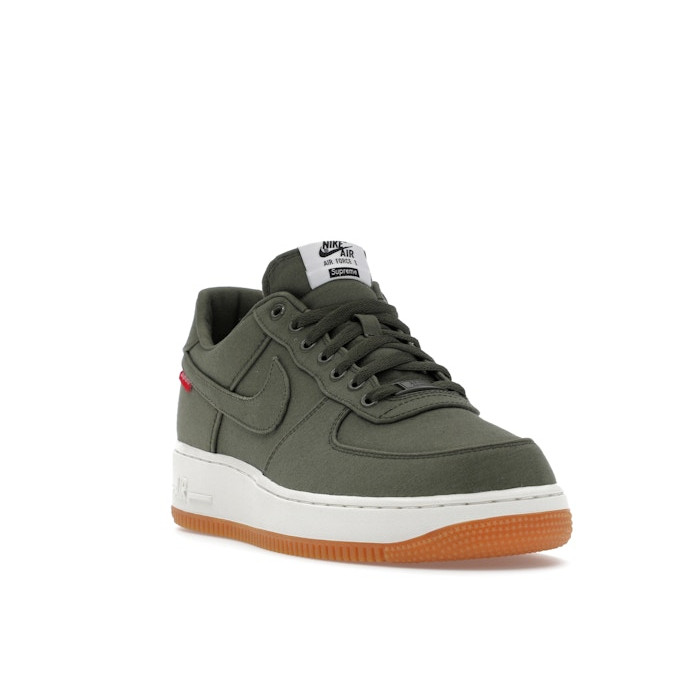 Supreme x Nike Air Force 1 Low Premium 08 NRG Cargo Khaki - мужская сетка размеров Supreme x Nike Air Force 1 Low Premium 08 NRG Cargo Khaki - мужская сетка размеров