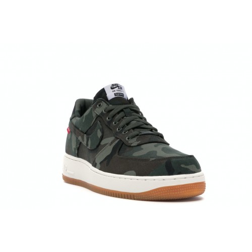 Кроссы Nike Air Force 1 Low Supreme Camouflage - мужская сетка размеров