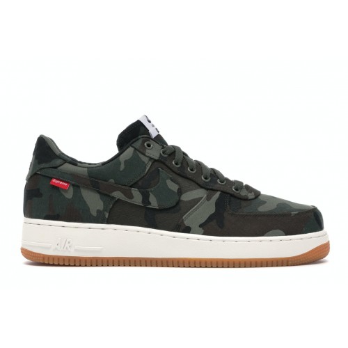 Кроссы Nike Air Force 1 Low Supreme Camouflage - мужская сетка размеров