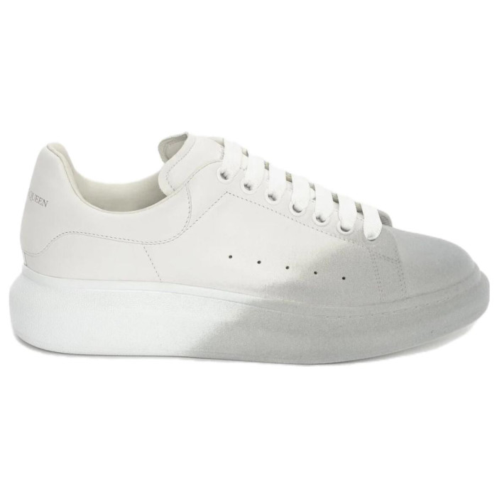 Alexander McQueen Oversized Sneaker Sprayed Ombre - White Melange - мужская сетка размеров Alexander McQueen Oversized Sneaker Sprayed Ombre - White Melange - мужская сетка размеров