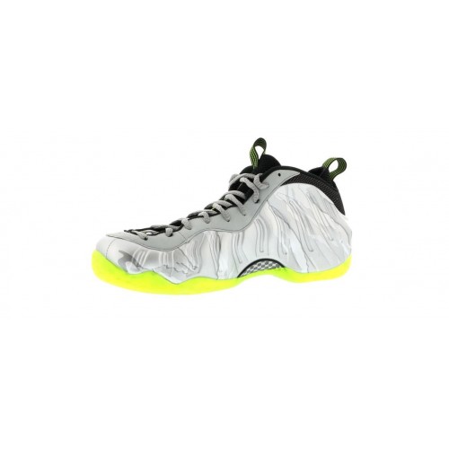 Кроссы Nike Air Foamposite One Silver Volt Camo - мужская сетка размеров