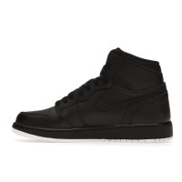 Подростковые Jordan 1 Retro High Black Perforated (GS)