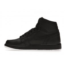 Подростковые Jordan 1 Retro High Black Perforated (GS)