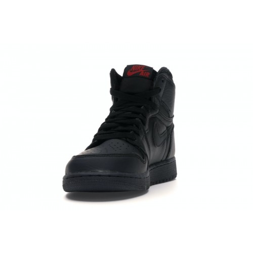 Air Jordan 1 Retro High OG BG Black University Red - подростковая сетка размеров