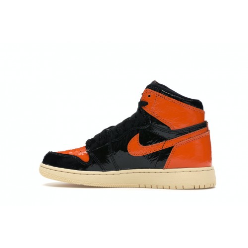 Кроссы Jordan 1 Retro High Shattered Backboard 3.0 (GS) - подростковая сетка размеров