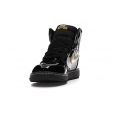 Подростковые Jordan 1 Retro High Black Metallic Gold (2020) (GS)