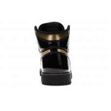 Подростковые Jordan 1 Retro High Black Metallic Gold (2020) (GS)