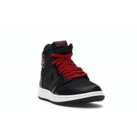 Подростковые Jordan 1 Retro High Black Satin Gym Red Black (GS)