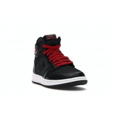 Подростковые Jordan 1 Retro High Black Satin Gym Red Black (GS)