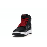 Подростковые Jordan 1 Retro High Black Satin Gym Red Black (GS)