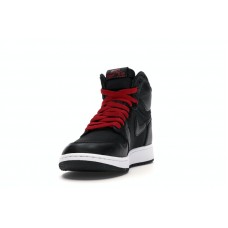 Подростковые Jordan 1 Retro High Black Satin Gym Red Black (GS)