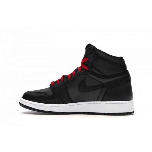 Air Jordan 1 Retro High OG BG Black Gym Red - подростковая сетка размеров