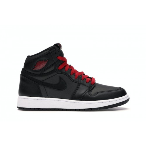 Air Jordan 1 Retro High OG BG Black Gym Red - подростковая сетка размеров