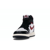 Подростковые Jordan 1 Retro High Black Gym Red (GS)