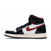Подростковые Jordan 1 Retro High Black Gym Red (GS)