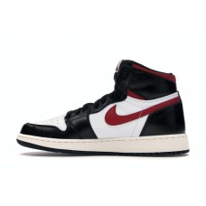 Подростковые Jordan 1 Retro High Black Gym Red (GS)