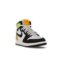 Подростковые Jordan 1 Retro High White Black Volt University Gold (GS)