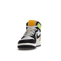 Подростковые Jordan 1 Retro High White Black Volt University Gold (GS)