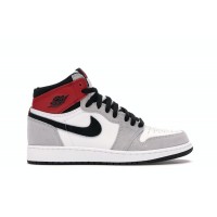 Подростковые кроссовки Jordan 1 Retro High Light Smoke Grey (GS)