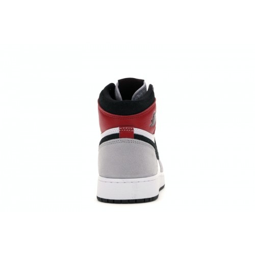 Кроссы Jordan 1 Retro High Light Smoke Grey (GS) - подростковая сетка размеров