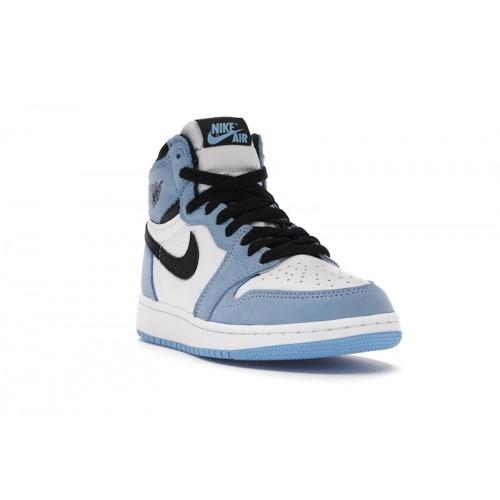 Кроссы Jordan 1 Retro High OG University Blue (GS) - подростковая сетка размеров