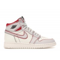 Подростковые Jordan 1 Retro High Phantom Gym Red (GS)