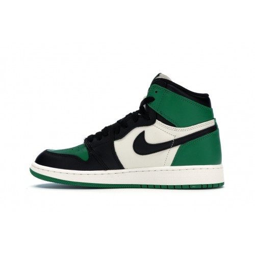 Кроссы Jordan 1 Retro High Pine Green (GS) - подростковая сетка размеров