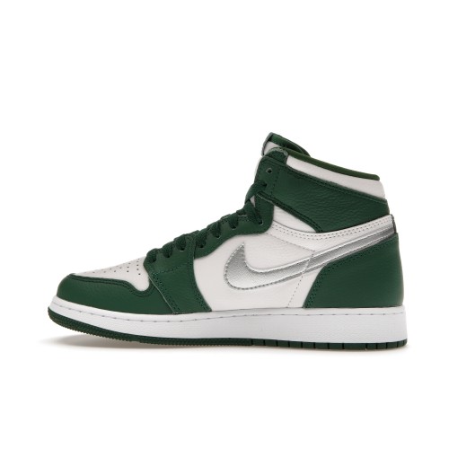 Кроссы Jordan 1 Retro High OG Gorge Green (GS) - подростковая сетка размеров