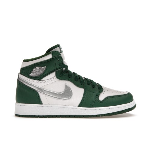 Кроссы Jordan 1 Retro High OG Gorge Green (GS) - подростковая сетка размеров