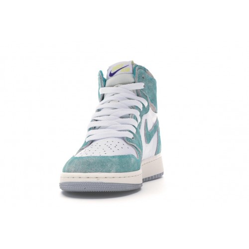 Кроссы Jordan 1 Retro High Turbo Green (GS) - подростковая сетка размеров