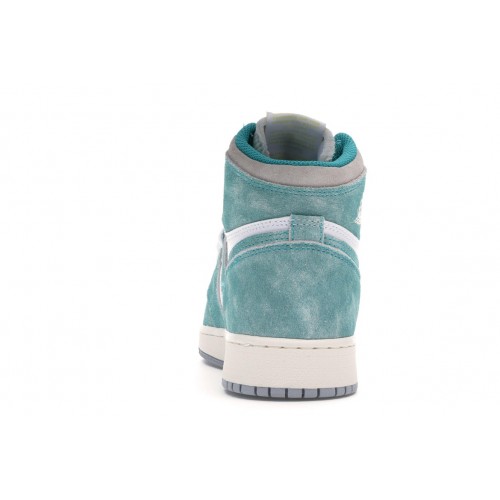 Кроссы Jordan 1 Retro High Turbo Green (GS) - подростковая сетка размеров