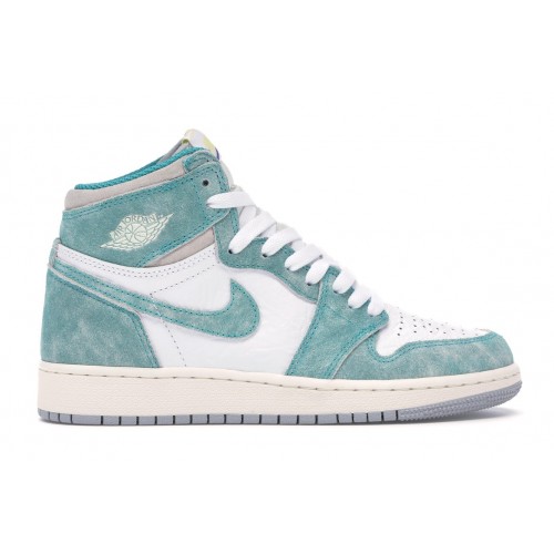 Кроссы Jordan 1 Retro High Turbo Green (GS) - подростковая сетка размеров