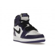 Подростковые Jordan 1 Retro High Court Purple White (GS)