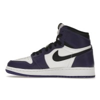 Подростковые Jordan 1 Retro High Court Purple White (GS)