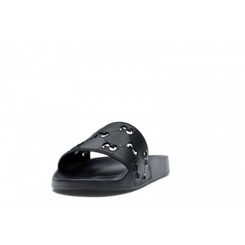 Gucci GG Slide Rubber Black - мужская сетка размеров