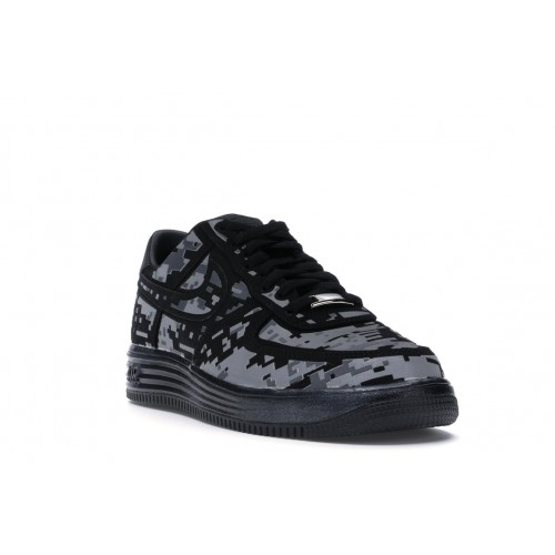 Кроссы Nike Lunar Force 1 Low Digi Camo Black - мужская сетка размеров