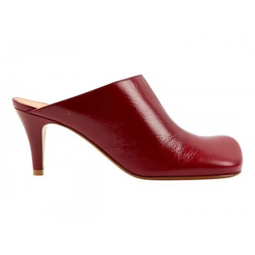 Bottega Veneta Leather Mule Red (W) - женская сетка размеров