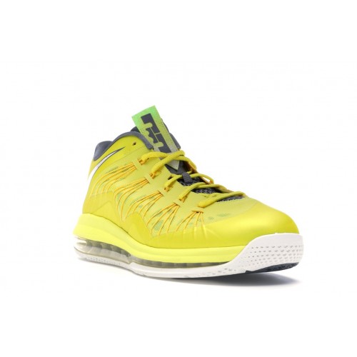 Кроссы Nike LeBron X Low Sonic Yellow - мужская сетка размеров