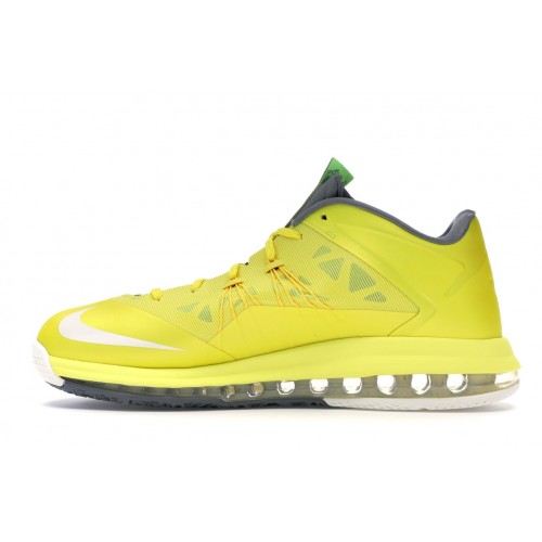 Кроссы Nike LeBron X Low Sonic Yellow - мужская сетка размеров