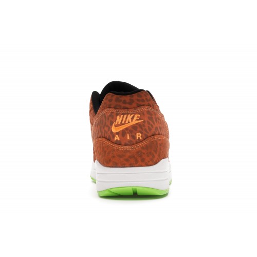 Кроссы Nike Air Max 1 Leopard Orange - мужская сетка размеров