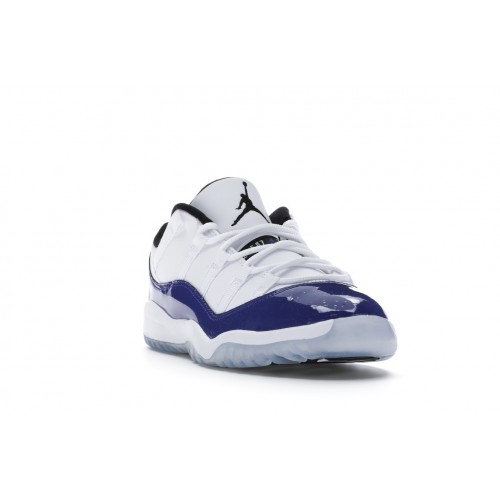 Кроссы Jordan 11 Retro Low White Concord (PS) - детская сетка размеров