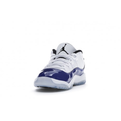 Кроссы Jordan 11 Retro Low White Concord (PS) - детская сетка размеров