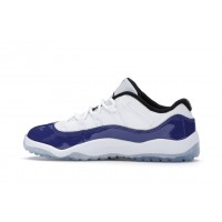 Детские кроссовки Jordan 11 Retro Low White Concord (PS)