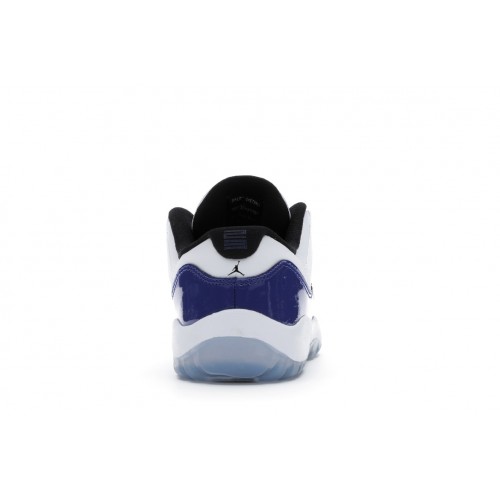 Кроссы Jordan 11 Retro Low White Concord (PS) - детская сетка размеров