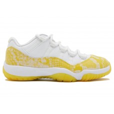 Детские кроссовки Jordan 11 Retro Low Yellow Snakeskin (PS)