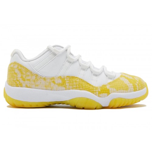 Кроссы Jordan 11 Retro Low Yellow Snakeskin (PS) - подростковая сетка размеров