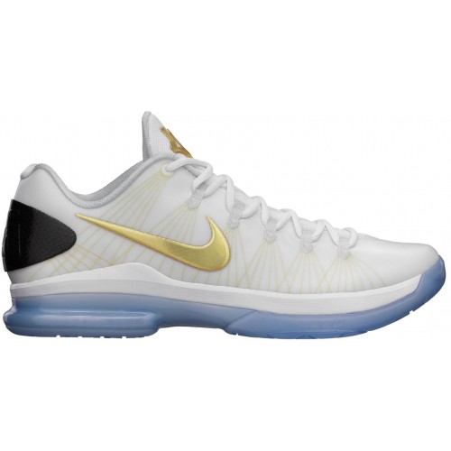 Кроссы Nike KD 5 Elite+ White Gold - мужская сетка размеров
