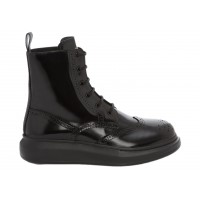 Alexander McQueen Hybrid Chelsea Lace up Boot Black